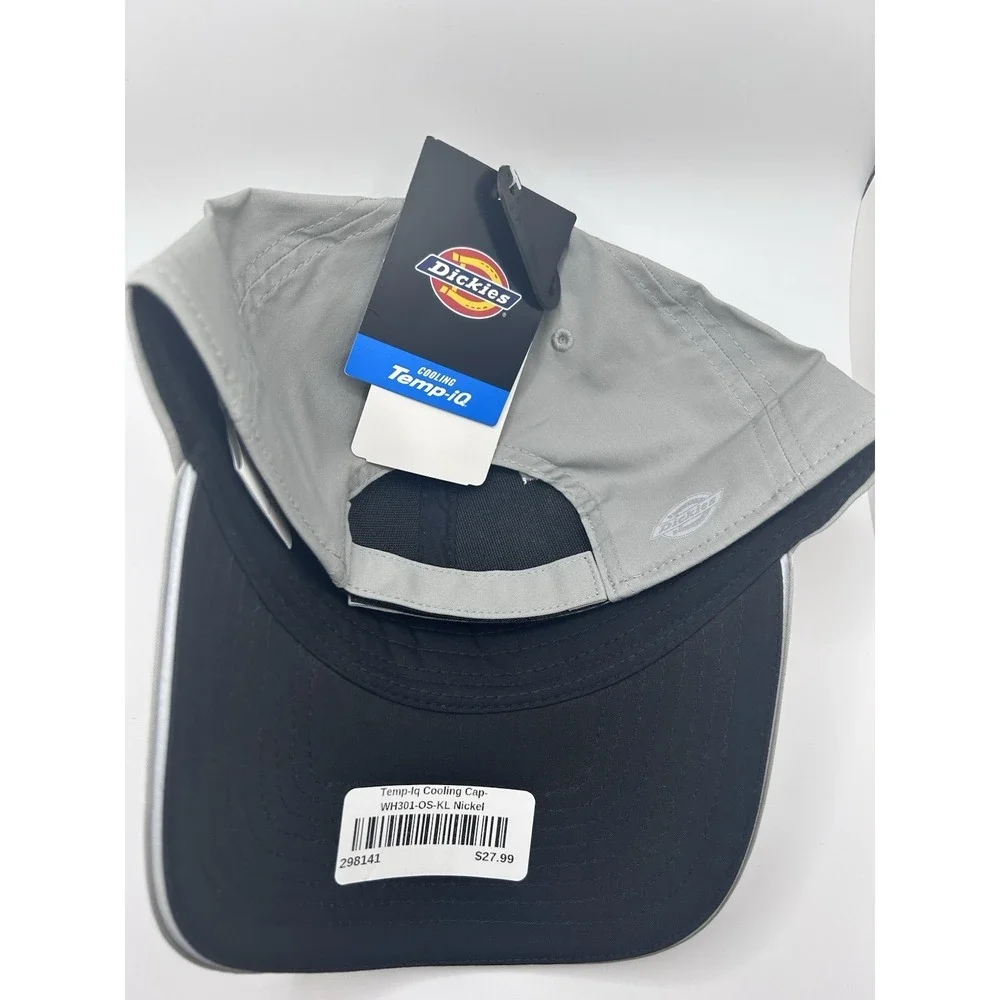Dickies Temp-IQ Cooling Cap Nickel Gray Hat One Size Adjustable Unisex